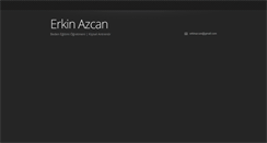 Desktop Screenshot of erkinazcan.com