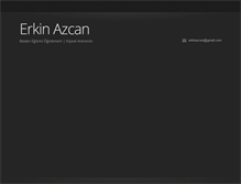 Tablet Screenshot of erkinazcan.com